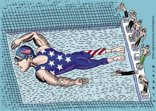 Today's cartoon is by Simanca Osmani of Cagle Cartoons