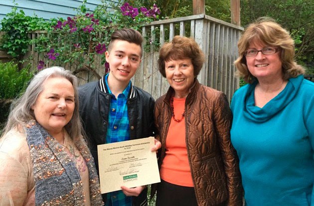 Evan Suzuki was awarded the 2016 Marcia Monma South Whidbey Commons Scholarship. Suzuki worked in the Commons’ training program
