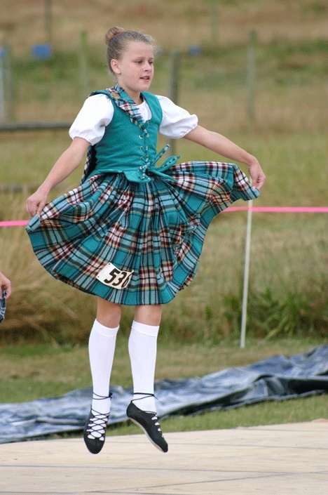 A Highland dancer performs for judges during last year's Whidbey Island Highland Games at Greenbank Farm.