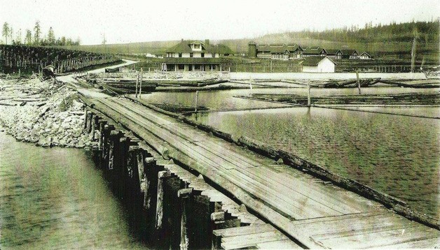 A historic photo of the dock in Greenbank at the end of what is now Wonn Road. A lawsuit over rights to the property has embroiled the county for years