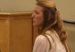 Randi Shelton awaits her sentence at Friday’s hearing.