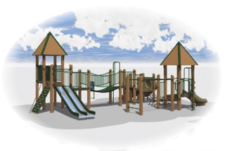 Pictured above is an artist's rendering of a new playground bought Wednesday by South Whidbey Parks & Recreation District