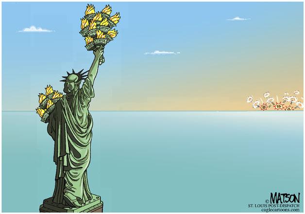 Today's cartoon is by RJ Matson