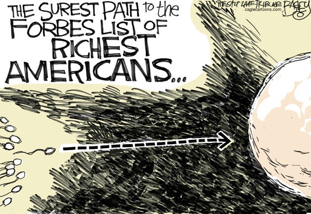Today's cartoon is by Pat Bagley of the Salt Lake Tribune.
