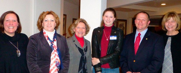 Honorees from the left