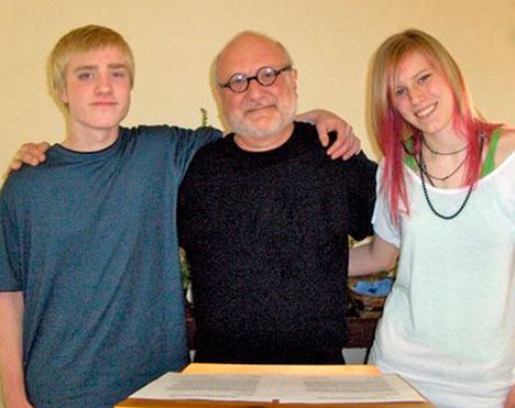 Scholarship students Eric Vanderbilt-Matthews and Heather Nielsen received $1