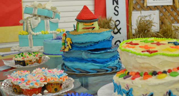 Entires like these decorated cakes and cupcakes were sure to mark well with judges at the Whidbey Island Area Fair this year