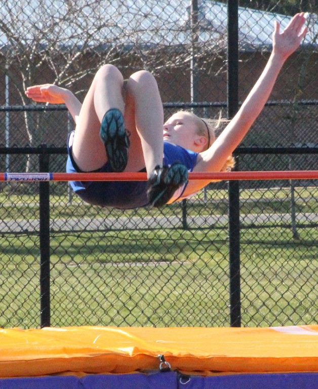 South Whidbey’s Zoe Tapert clears 4 feet