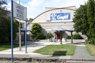 The cost of a seismic retrofitting of Langley Middle School’s eight buildings would be half as much as  previously estimated