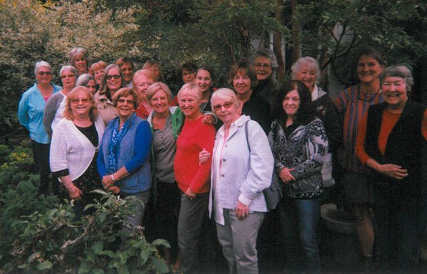 Members of the South Whidbey Nightcrawlers Garden Club pose for a photo.