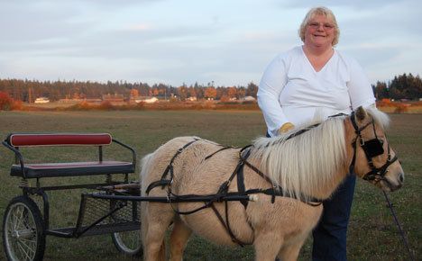 Denise Boyett is ready to give lessons on her horse cart as part of a new horse program on Whidbey Island