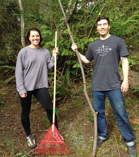 Thirteen volunteers from Friends of South Whidbey State Park and Naval Air Station Whidbey cleaned up day-use areas at South Whidbey State Park after recent heavy rains and repeated wind storms nullified previous clean-up efforts.