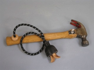 “Power Tool” by artist Kim Kelzer is one artwork that will be auctioned at the “Arts