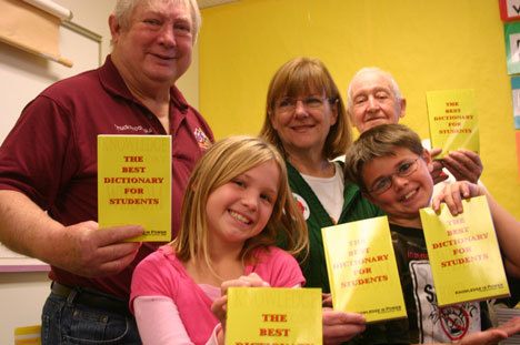 Deer lagoon Grange members Chuck Prochaska (left)
