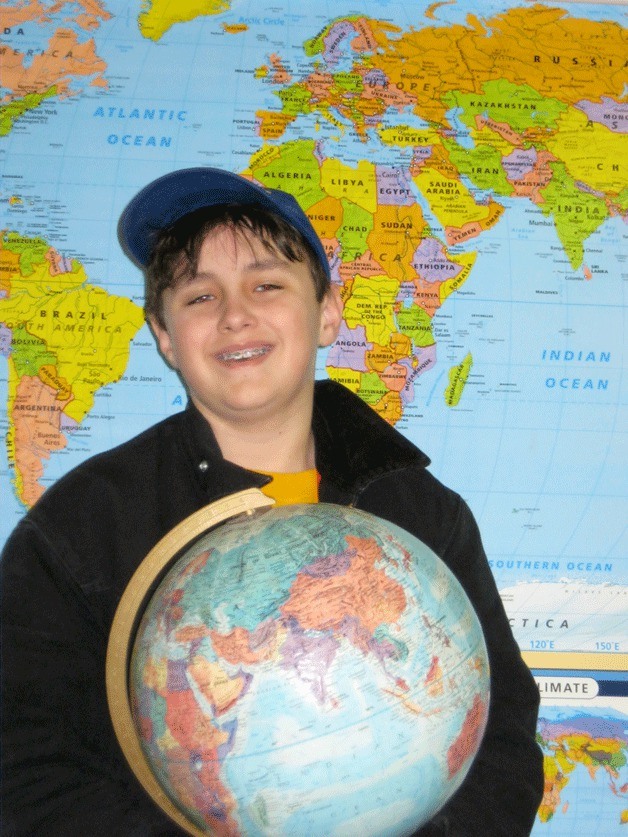 Josiah Colby qualifies to compete in the Washington State Geography Bee in Tacoma.