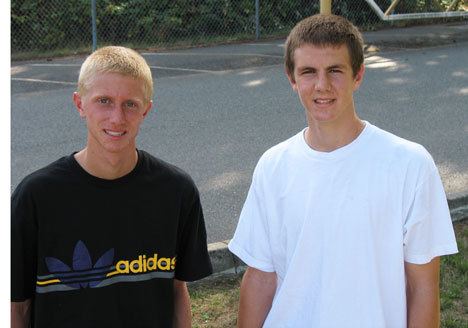 Falcon tennis players Harrison Price and Zach Comfort are doubling up on the courts this season.
