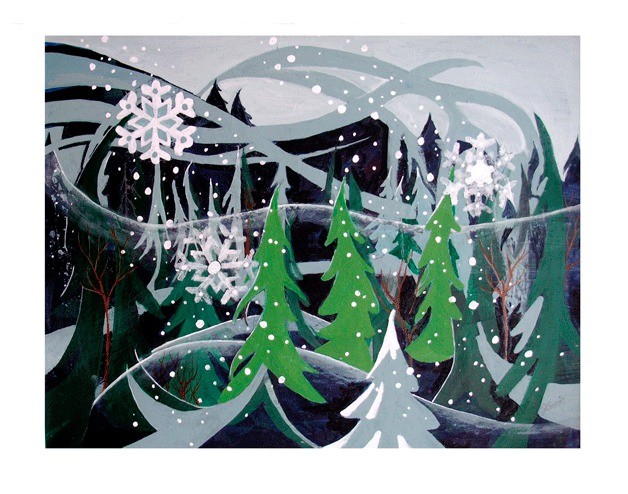 Artists of South Whidbey sell holiday cards such as this one by Judith Burns at several businesses around town. Find them at Casey’s Crafts in Bayview