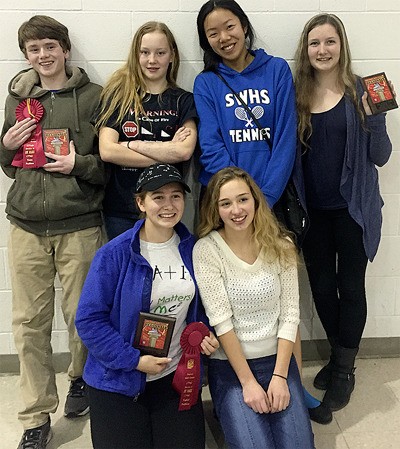The South Whidbey High School Math Teams competed at a regional competition on March 11. Two of the teams will go on to compete at the state competition in April.