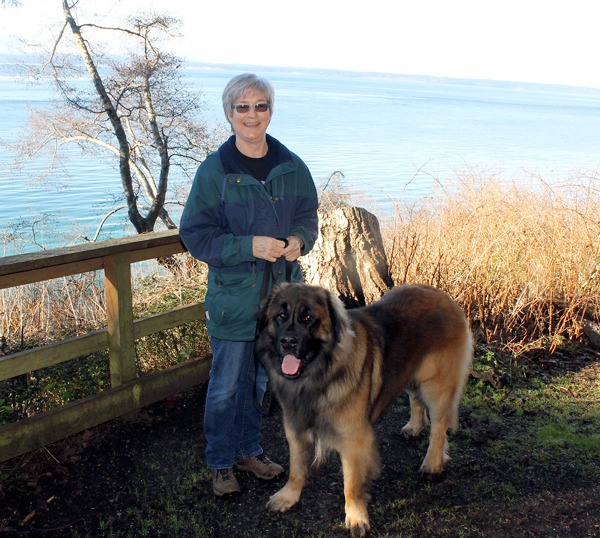 Barbara Powell and hiking partner