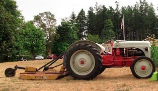 A 1949 Ford tractor was raffled off to Andy Nielsen
