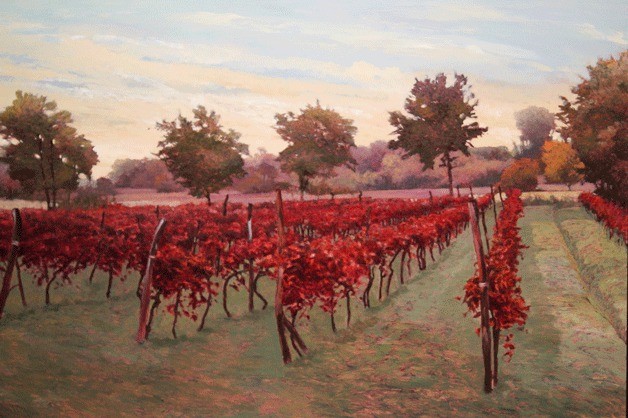 Kent Lovelace painted this 'Val di Chiana.' He's at the Blacksheep Studio on the Whidbey Open Studio Tour.