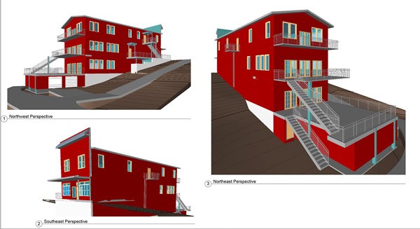 These conceptual designs of a Dog House renovation were presented to two Langley advisory groups recently