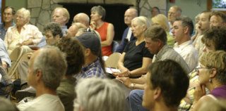 A large crowd gathered at Clinton Community Hall this week for a forum featuring candidates for the District 1