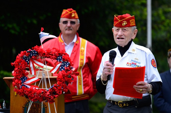 Herb Weissblum reads his poem