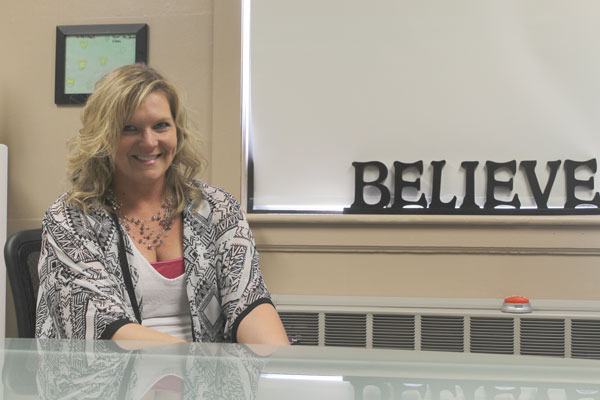 New Langley Middle School principal Suzi Mach in her office. Mach officially started her position July 1.