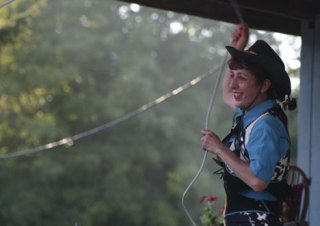 Cowgirl comedian Karen Quest makes a return visit to the Island County Fair for multiple performances through Sunday.