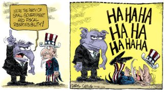 Today's cartoon is Daryl Cagle of MSNBC.com.