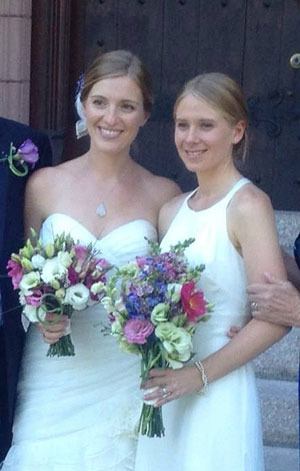 Cathrine (Kaisa) Tauscher (right) and Cate Rilla were married on Aug. 10