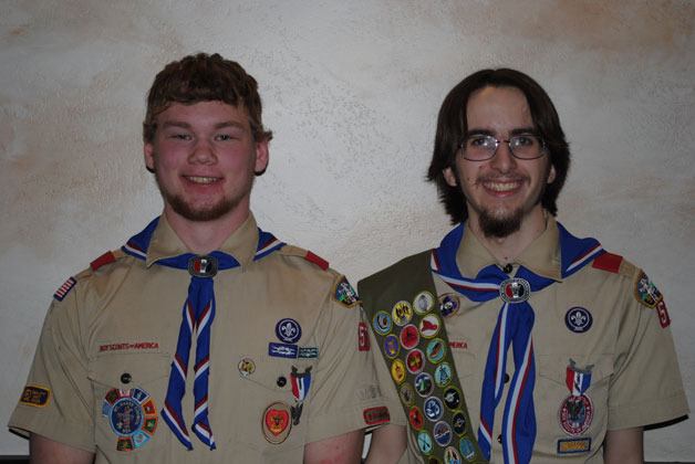 Trevor Ulrich and Craig Justus have earned the rank of Eagle Scout.