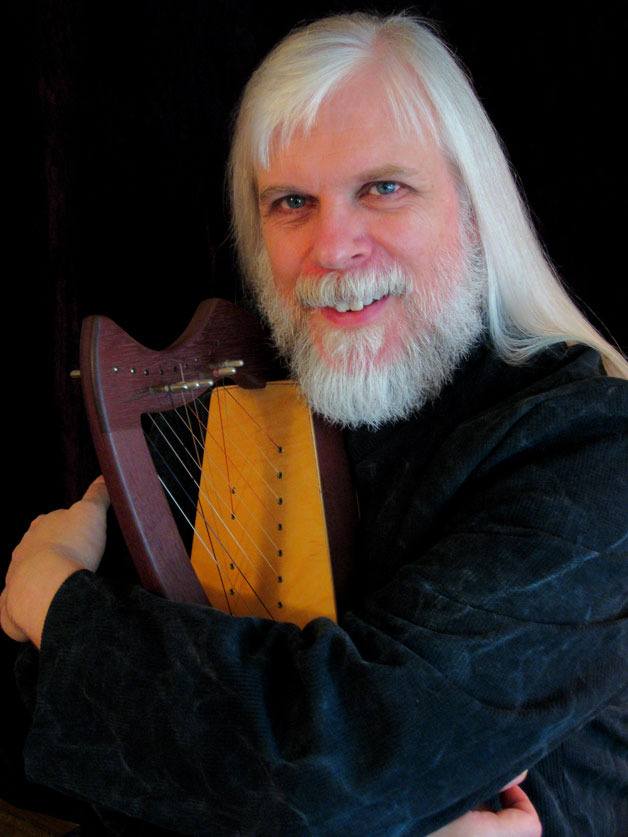 Harper Tasche performs weaving songs on folk harp throughout the afternoon at Meerkerk Gardens in Greenbank from noon to 4 p.m. Sunday