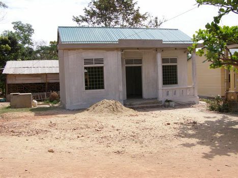 library financed by Friendship Force of Whidbey Island is shown under construction in Quang Tri Province