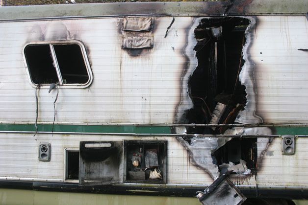 The Island County Sheriff's Office is investigating a possible arson fire at an abandoned motor home on Maxwelton Road on Wednesday night.