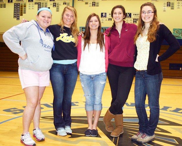 The Falcon girls basketball seniors left a legacy of quick improvement. In two seasons with head coach Andy Davis