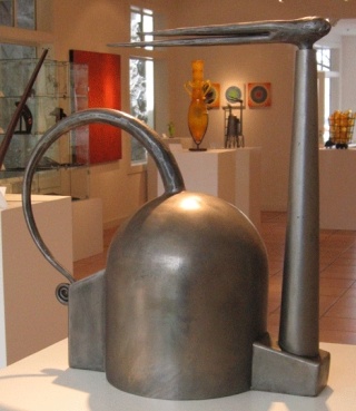 David Gignac's 'Nuke IV' is one of a series of steel spouted vessels currently showing at MUSEO in downtown Langley. Gignac also shows some blown glass and steel sculptures.