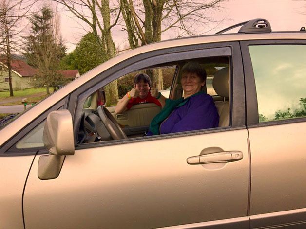 Langley resident Kathy Trudeau recently won a 1999 Lexus RX300 in Good Cheer Food Bank’s raffle drawing.