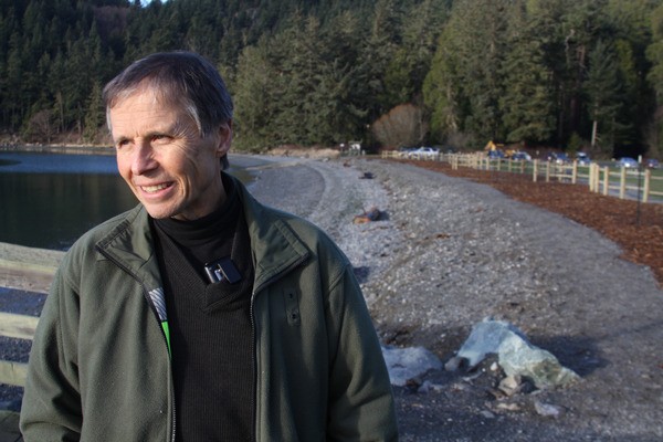Deception Pass State Park Manager Jack Hartt poses for picture at Bowman Bay.