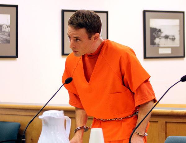 Jonathan Sage addresses the court Thursday at his sentencing hearing.