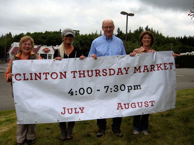 The new Clinton Thursday Market marks a “Red Letter Day” for Clinton. Libby McCauley