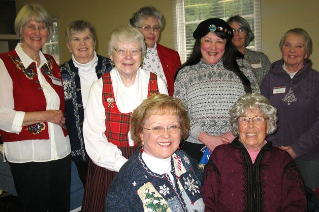 Officers-elect for 2012 Ester Moe Lodge No. 39 are (front row) Salli Schonning