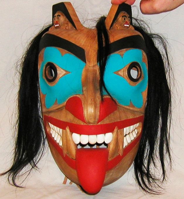 Arlo Morgenweck's “Wolf Mask with Human Spirits