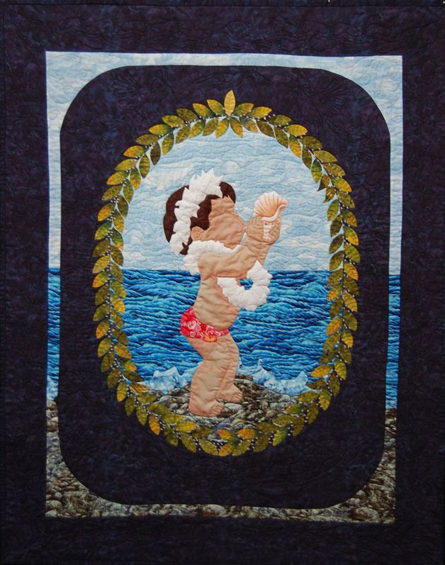 Sharyn Mellors’ art quilt “The Announcement” was a semi-finalist in the American Quilter’s Society’s annual Quilt Show and  Contest held in April in Peducah