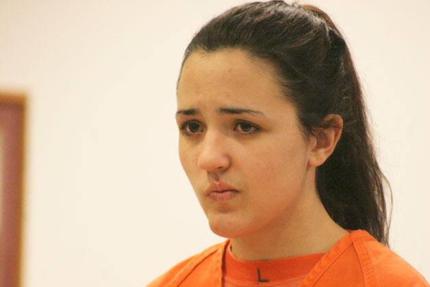 Kaylea Souza appears in court at her arraignment on Nov. 29. Souza pled 'not guilty' to three charges of vehicular homicide.