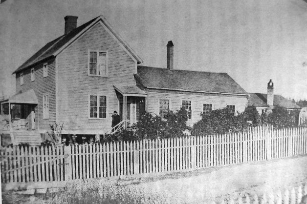 An undated photo shows Colonel Granville O. Haller outside his home in Coupeville. He left the area in 1879 but his home still stands. A group is raising money to buy the house.