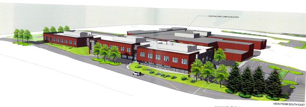 The hospital made changes to the building expansion to help break up an industrial look. The new wing will be divided into three pods and the designer took influences from the area’s historic block-houses.