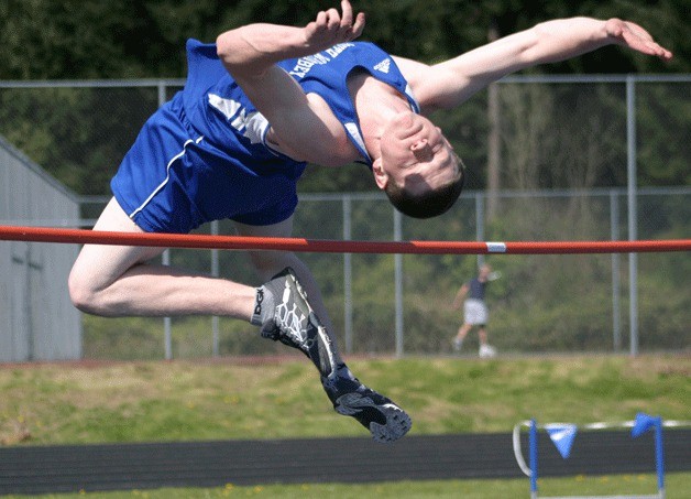 Cooper Nichols of South Whidbey clears 5 feet