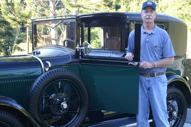 Pete Walstrom and his 1929 Model A Town Car: “It took me about a year to put it back together.”